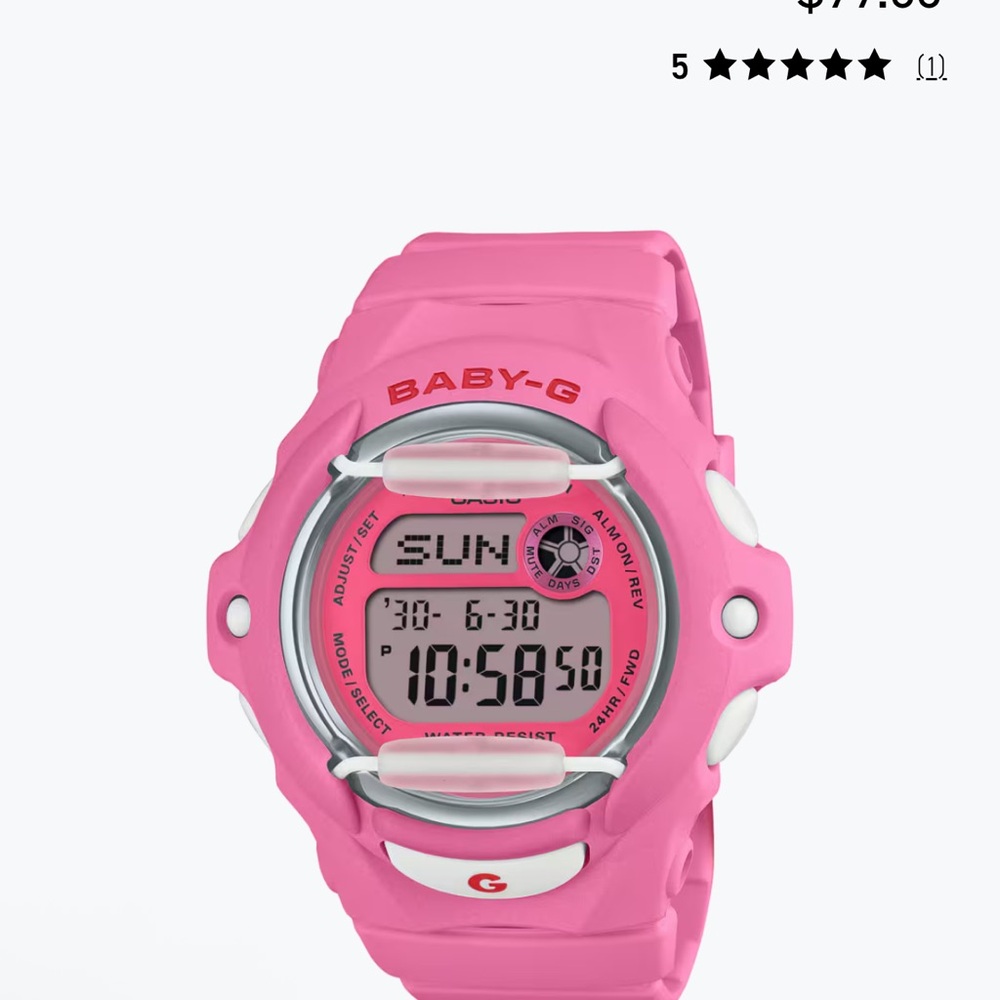 Casio Baby-G Pink Digital Sport Watch with Box - Picture 3 of 3
